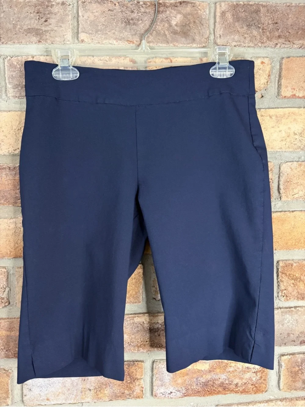 Zac & Rachel Navy Ponte Stretch Shorts 154